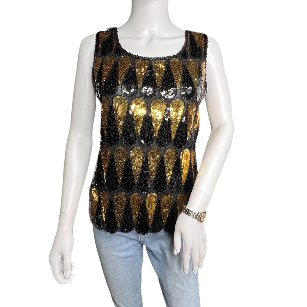Sequin Art Deco party tank - Picture 1 of 7